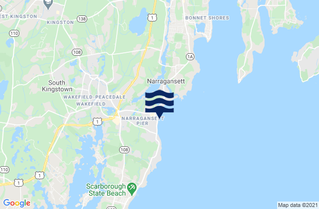 Karte der Gezeiten North Pier (Narragansett), United States