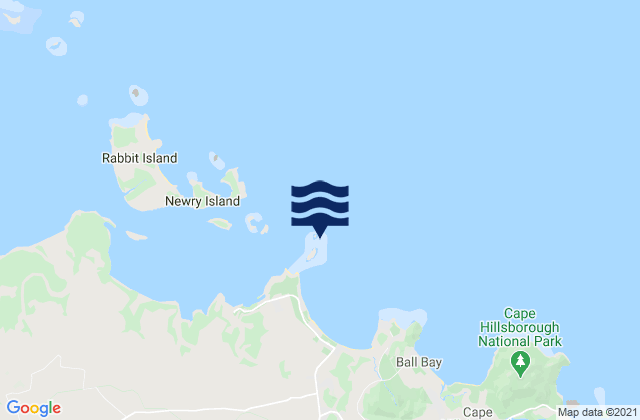Karte der Gezeiten North Red Cliff Island, Australia