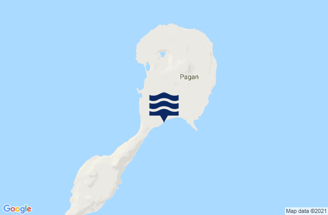Karte der Gezeiten Northern Islands Municipality, Northern Mariana Islands