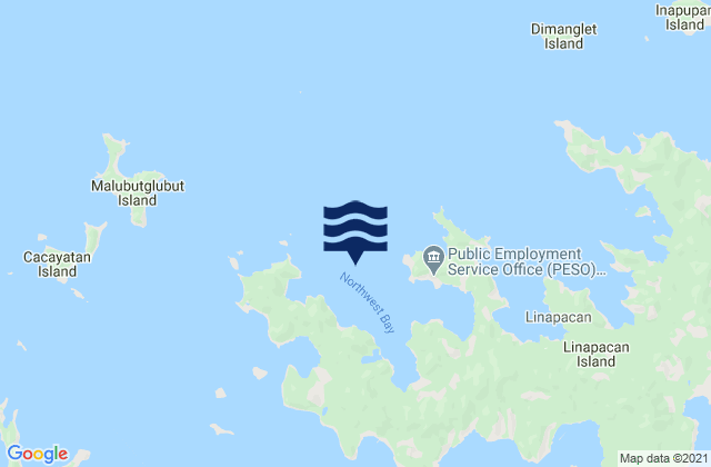 Karte der Gezeiten Northwest Bay, Philippines