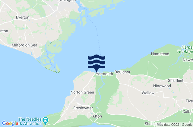 Karte der Gezeiten Norton Beach, United Kingdom
