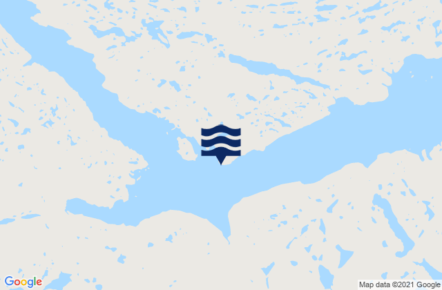 Karte der Gezeiten Norton Island, Canada