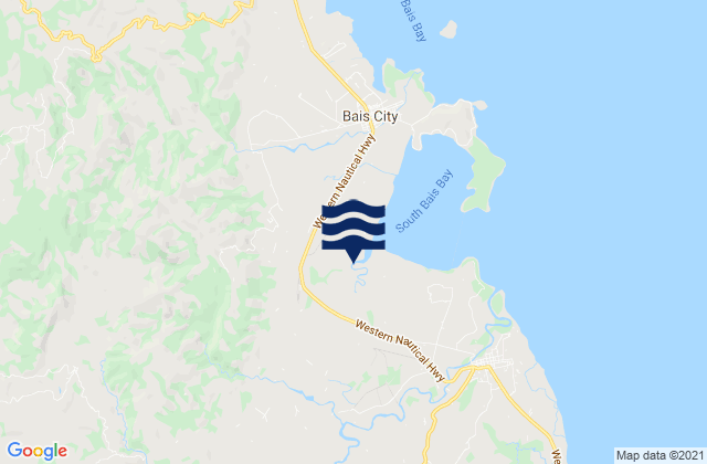 Karte der Gezeiten Novallas, Philippines