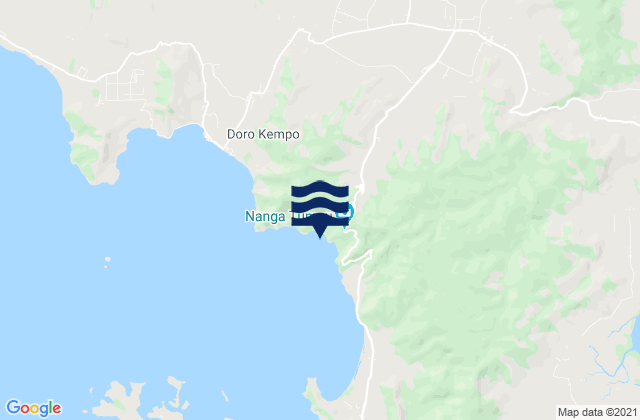 Karte der Gezeiten Npongge, Indonesia