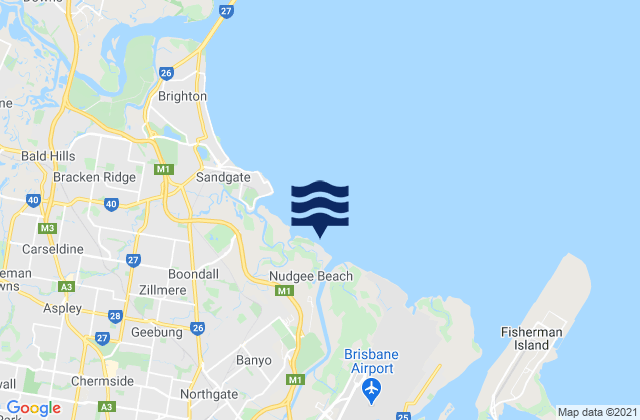 Karte der Gezeiten Nudgee Beach, Australia