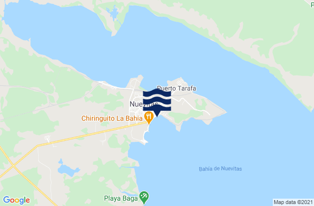 Karte der Gezeiten Nuevitas, Cuba