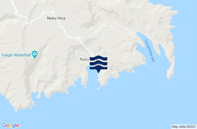 Karte der Gezeiten Nuku Hiva (Marquesas Is.), French Polynesia
