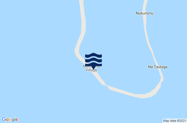 Karte der Gezeiten Nukunonu, Tokelau