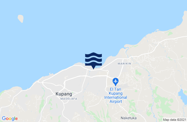 Karte der Gezeiten Nunutba, Indonesia