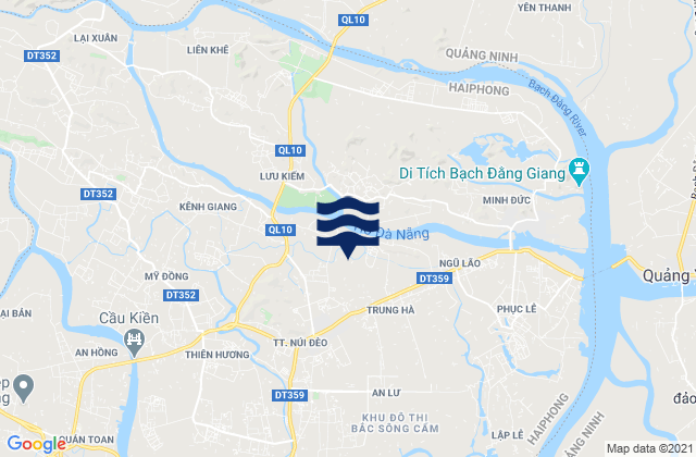 Karte der Gezeiten Núi Đèo, Vietnam