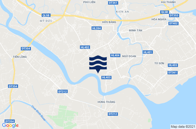 Karte der Gezeiten Núi Đối, Vietnam