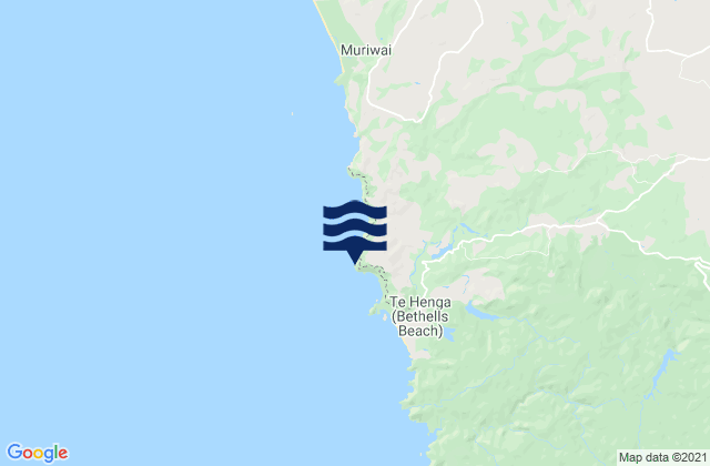 Karte der Gezeiten O'Neill Bay, New Zealand