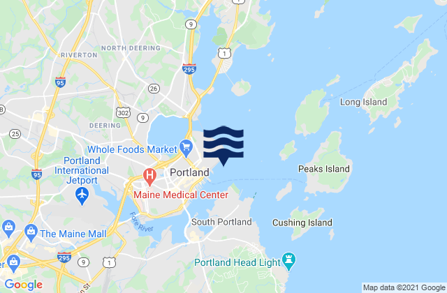 Karte der Gezeiten Ocean Gate Terminal, United States