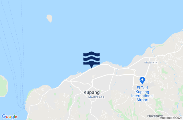 Karte der Gezeiten Oebufu, Indonesia
