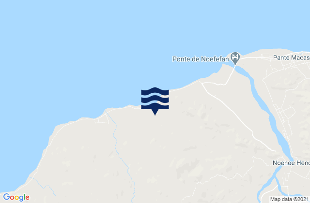Karte der Gezeiten Oecusse, Timor Leste