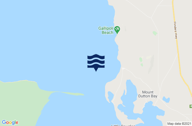 Karte der Gezeiten Offin Bay Entrance Beacon, Australia