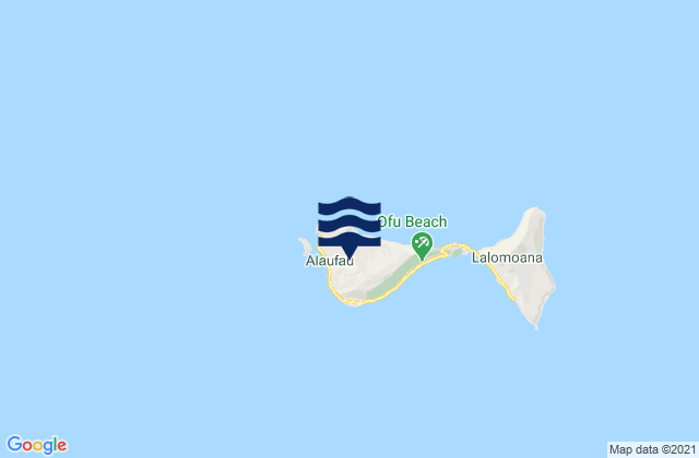 Karte der Gezeiten Ofu County, American Samoa