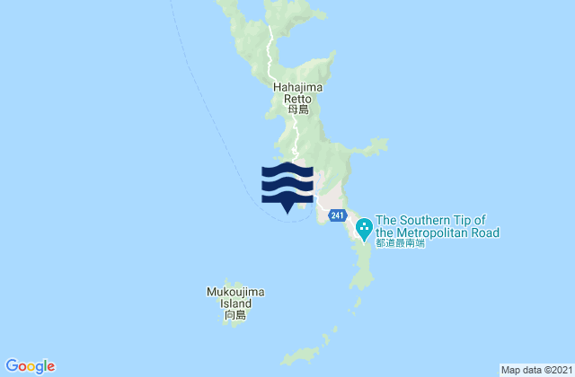 Karte der Gezeiten Oki (Haha Sima), Northern Mariana Islands