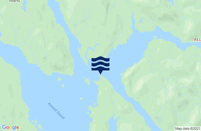 Karte der Gezeiten Olga Point (Olga Strait), United States
