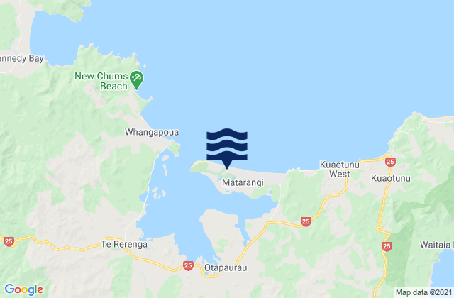 Karte der Gezeiten Omara Spit, New Zealand