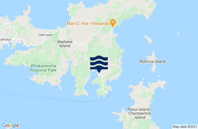 Karte der Gezeiten Omaru Bay, New Zealand