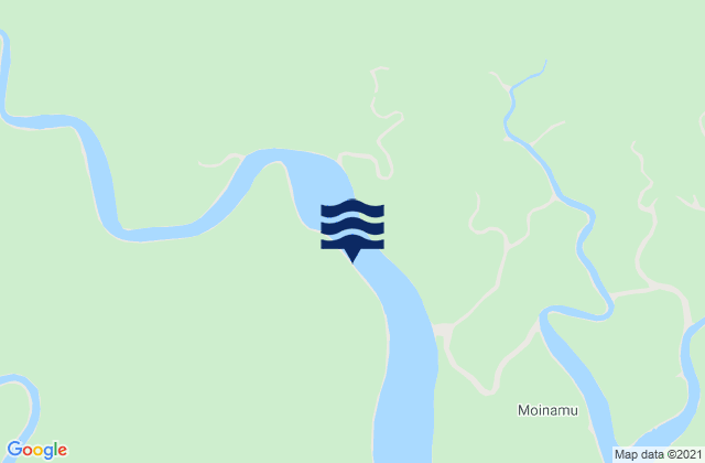 Karte der Gezeiten Omati, Papua New Guinea