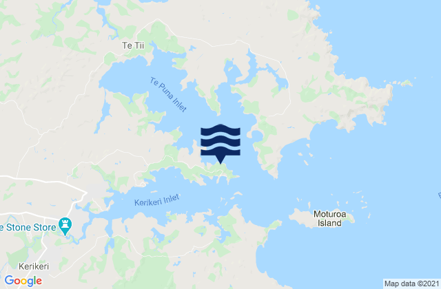 Karte der Gezeiten Opito Bay, New Zealand