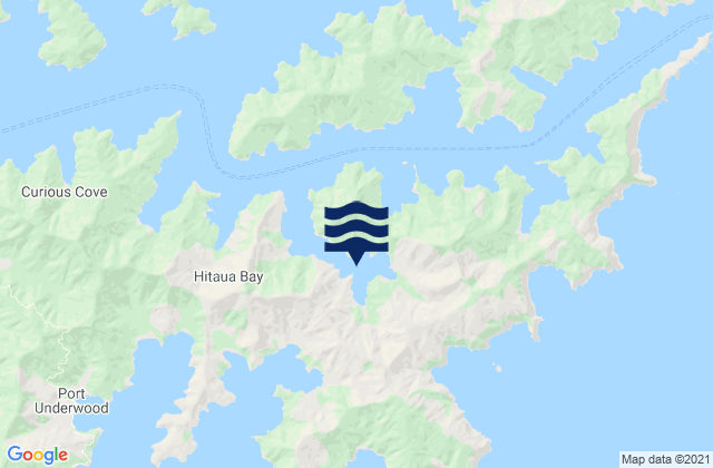 Karte der Gezeiten Opua Bay, New Zealand