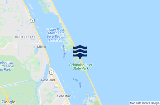 Karte der Gezeiten Orchid Island, United States