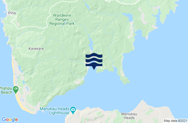 Karte der Gezeiten Orpheus Bay, New Zealand
