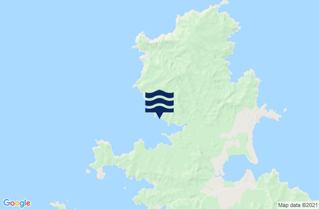 Karte der Gezeiten Oruawharo Bay, New Zealand