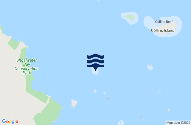Karte der Gezeiten Osborn Island, Australia