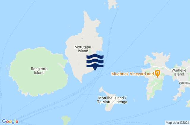 Karte der Gezeiten Otahuhu Point, New Zealand
