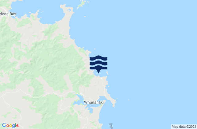 Karte der Gezeiten Otamure Bay, New Zealand