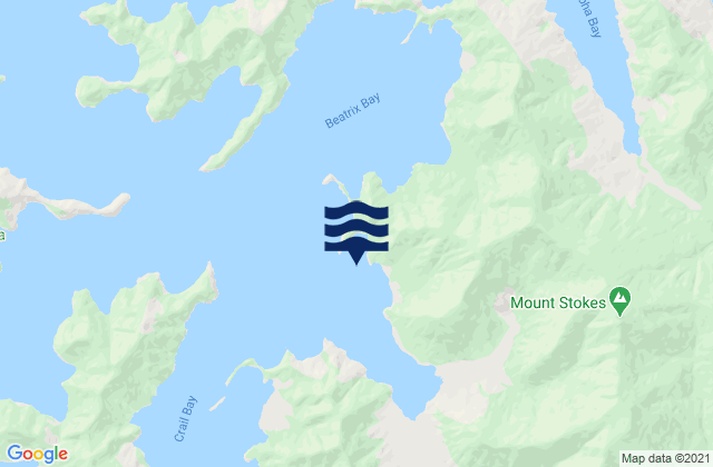 Karte der Gezeiten Otatara Bay, New Zealand