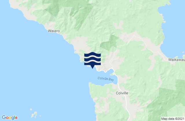Karte der Gezeiten Otautu Bay, New Zealand