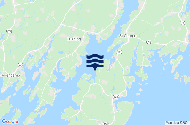 Karte der Gezeiten Otis Cove, United States