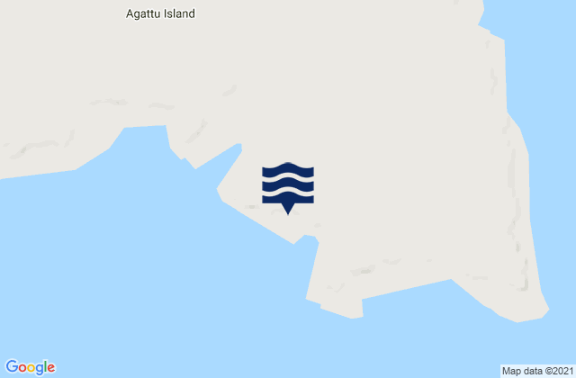 Karte der Gezeiten Otkriti Bay Agattu Island, Russia