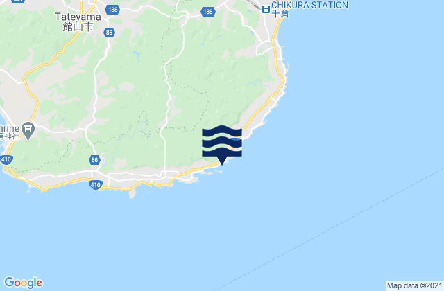 Karte der Gezeiten Otohama, Japan