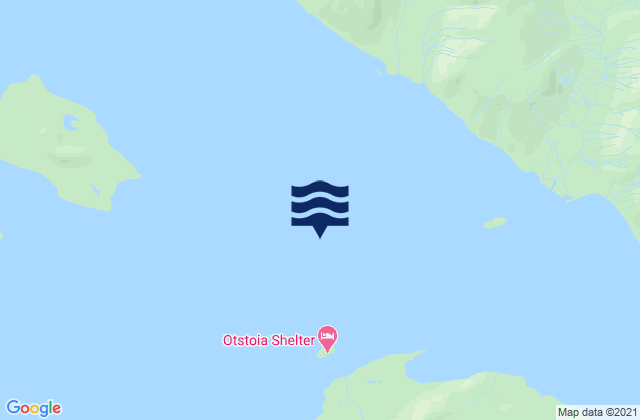 Karte der Gezeiten Otstoia Island Light 1 mile north of, United States