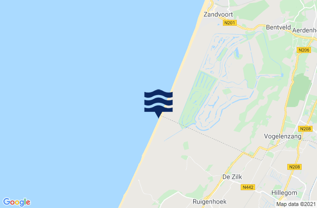 Karte der Gezeiten Oude Wetering, Netherlands