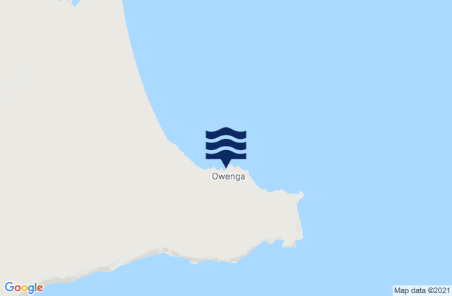 Karte der Gezeiten Owenga, New Zealand