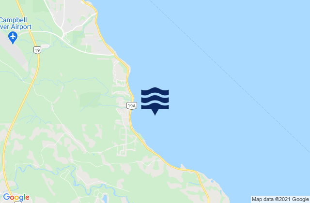 Karte der Gezeiten Oyster Bay, Canada