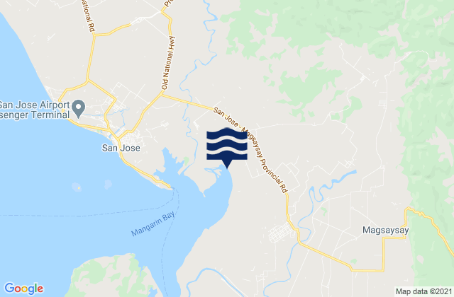Karte der Gezeiten Paclolo, Philippines