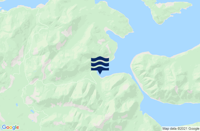 Karte der Gezeiten Pacofi Bay, Canada