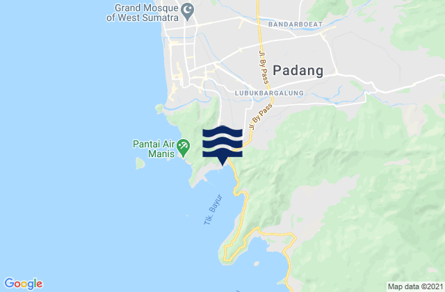 Karte der Gezeiten Padang Padang, Indonesia