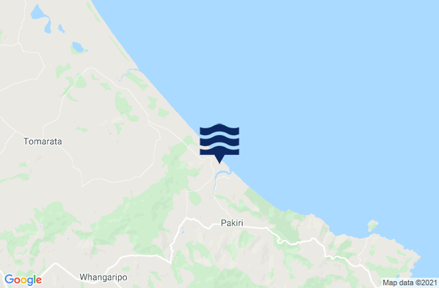 Karte der Gezeiten Pakiri Beach Auckland, New Zealand