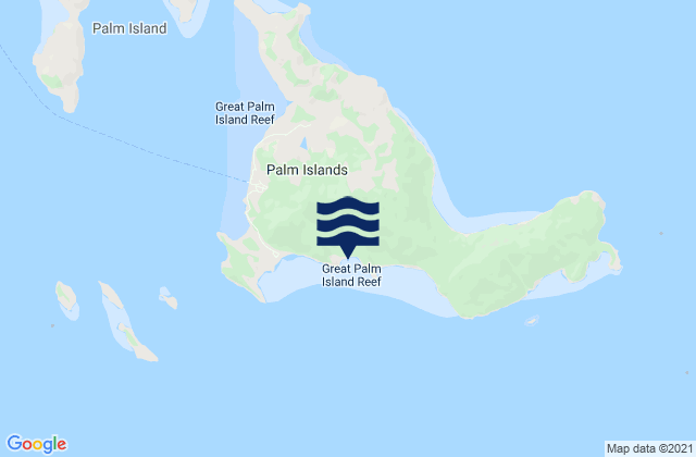 Karte der Gezeiten Palm Island, Australia