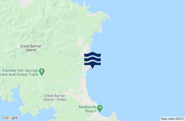 Karte der Gezeiten Palmers Island, New Zealand