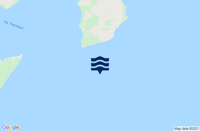 Karte der Gezeiten Pamukan Bay, Indonesia